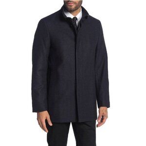 Theory Christopher OP Houndstooth Print Wool Coat